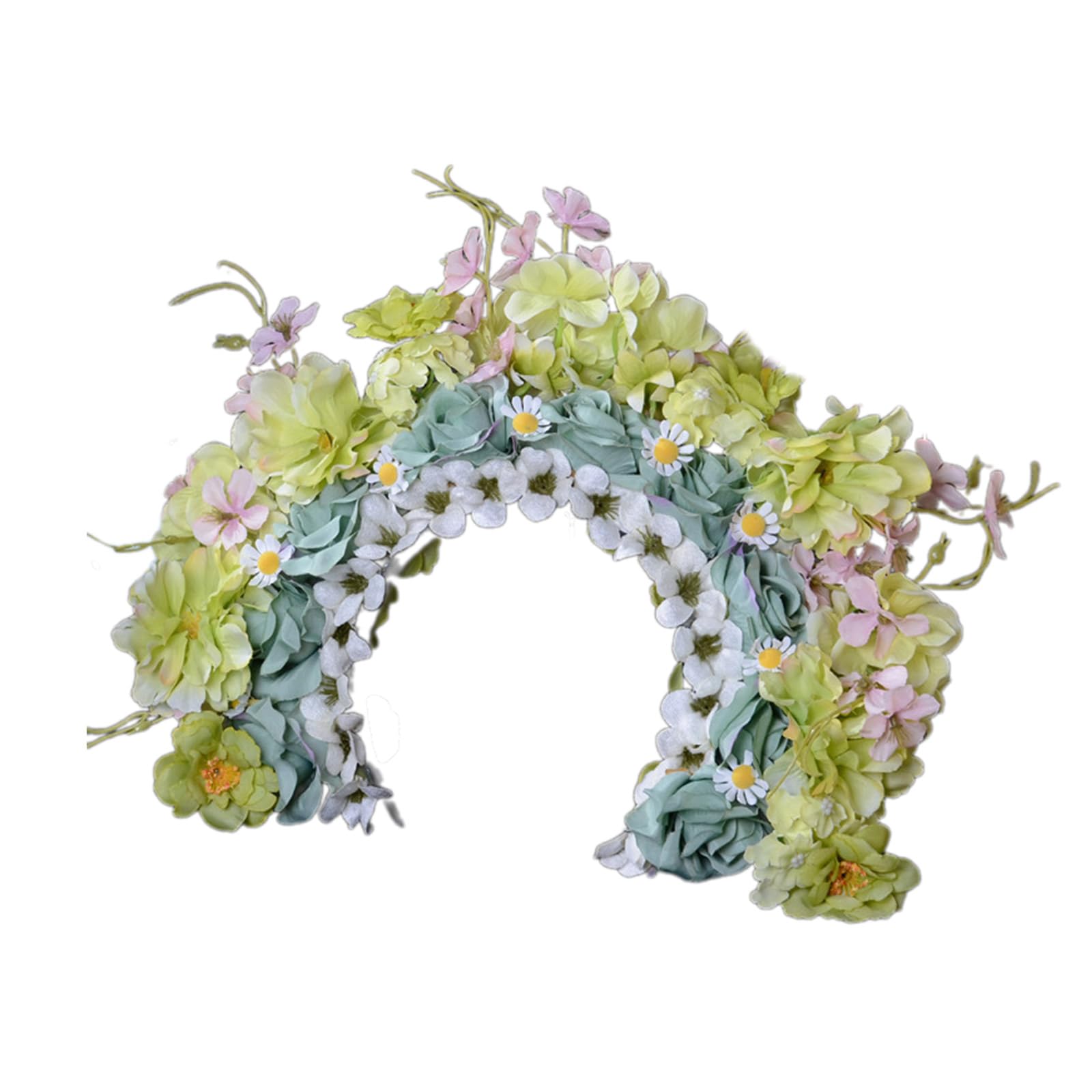 Doppelseitiges Blumen-Haarband mit Rosenblüte, modisch, für Damen, Braut, Haar-Accessoire, Brautgirlanden