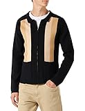 Merc of London Herren Ripon Sweater Cardigan, Schwarz, Large