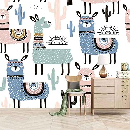 Cartoon Tier Schaf 3D Tapeten Wanddekoration Fototapete Sofas Wohnzimmer Wandbild Schlafzimmer-150cm×105cm