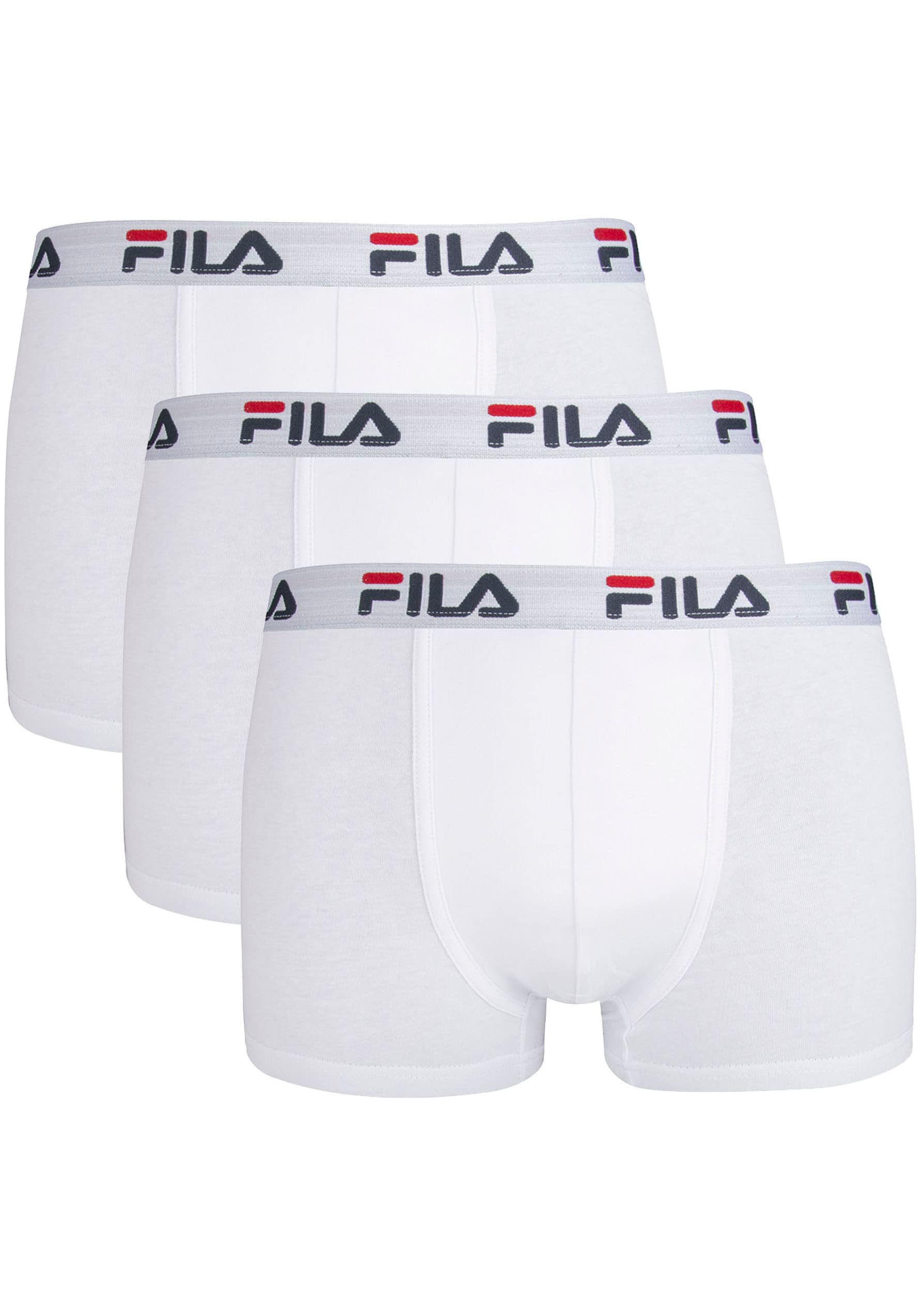 FILA FU5016/3 Herren Boxershorts, L, Weiß, 3 Stück