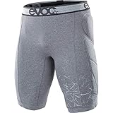 EVOC CRASH PANTS Fahrradhose Schutzkleidung für Mountainbike-, Rennrad- & Fahrradtouren (Größe: XL, Hüftprotektoren, Polsterungen für Hüfte, Becken & Steißbein), Carbon Grau