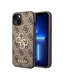 Guess GUHCP15M4GMGBR Hülle für iPhone 15 Plus 6.7" braun hardcase 4G Big Metal Logo