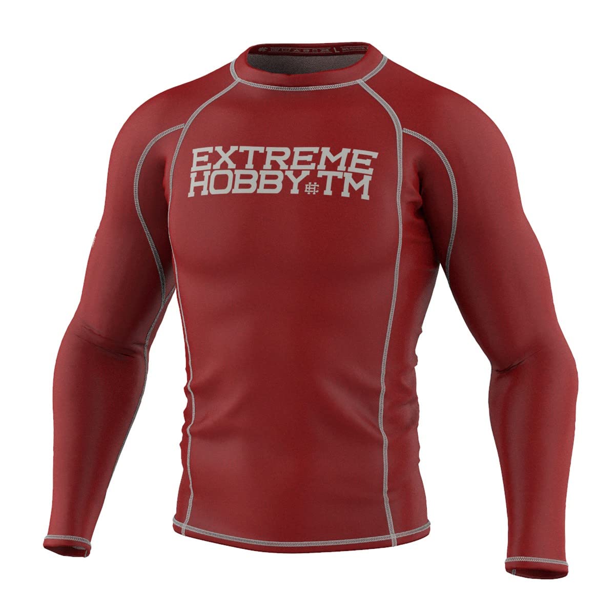 EXTREME HOBBY Langarm-Rashguard, Langen Ärmeln, Sport Tshirts Herren, Kampfsport, Funktionsshirt, Fitnessshirt Männer, Kompressionsshirt Rash Guard