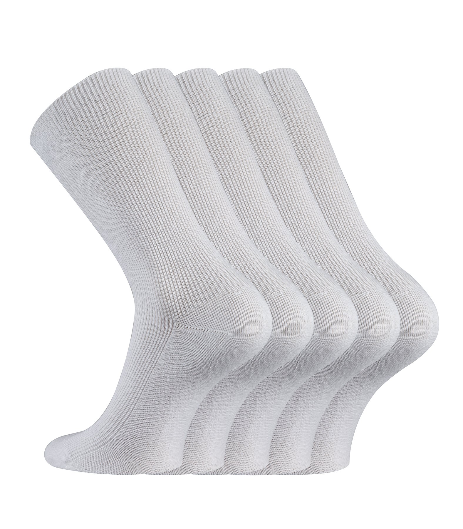 TippTexx24 15 Paar kochfeste Arztsocken u Schwesternsocken mit Anti-Loch-Versprechen (DE/NL/SE/PL, Numerisch, 35, 38, Regular, Regular, Weiß 15 Paar)