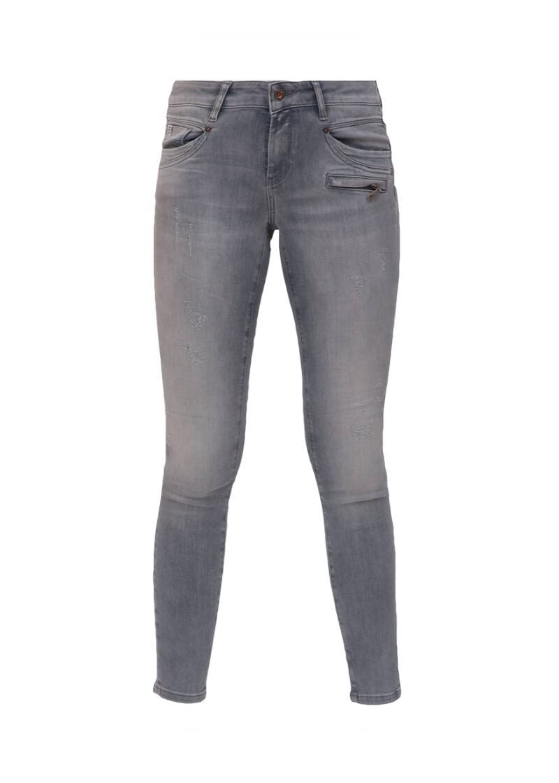 Miracle of Denim M.O.D. Damen Jeans Suzy - Skinny Fit - Grau - Hippo Grey W25-W34 Baumwolle, Größe:29W / 30L, Farbvariante:Hippo Grey 3538