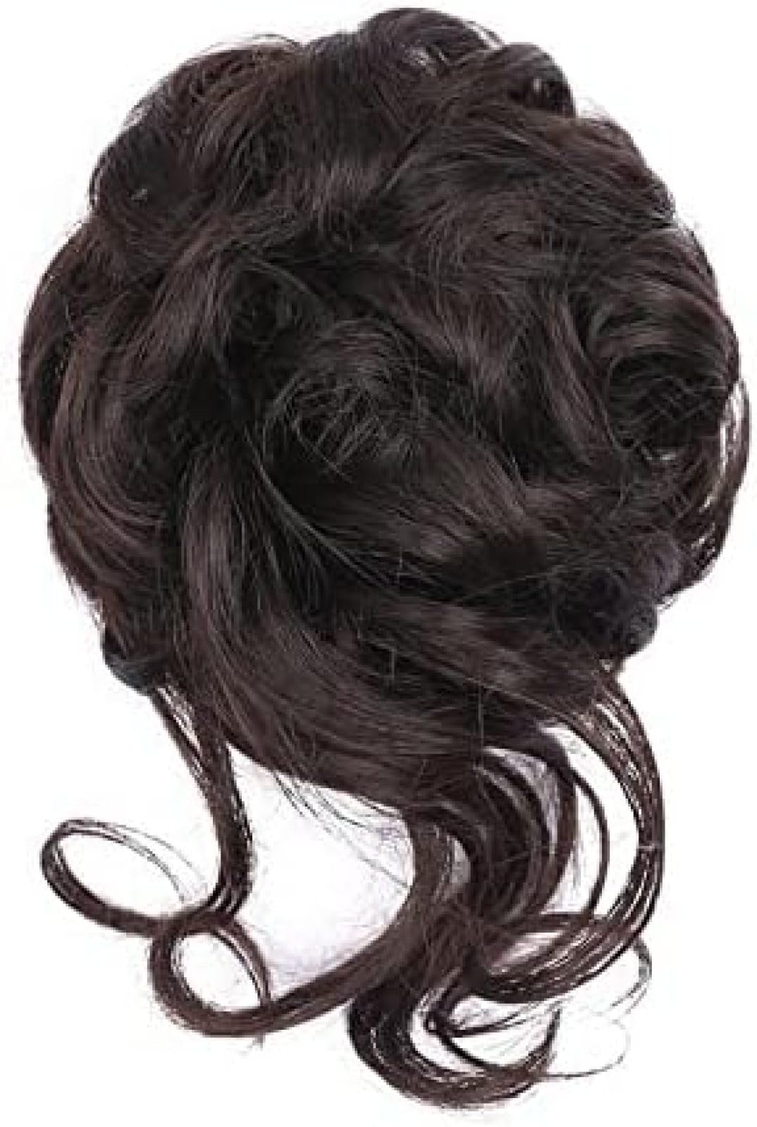 Haarteil Für Damen, Chignon, Unordentlicher Dutt, Lange, Gewellte, Zerzauste Hochsteckfrisur, Haargummis, Pferdeschwanzverlängerung Mit Elastischen Haarbändern, Chignon, Lockiges Haar, Dutt, Scrun