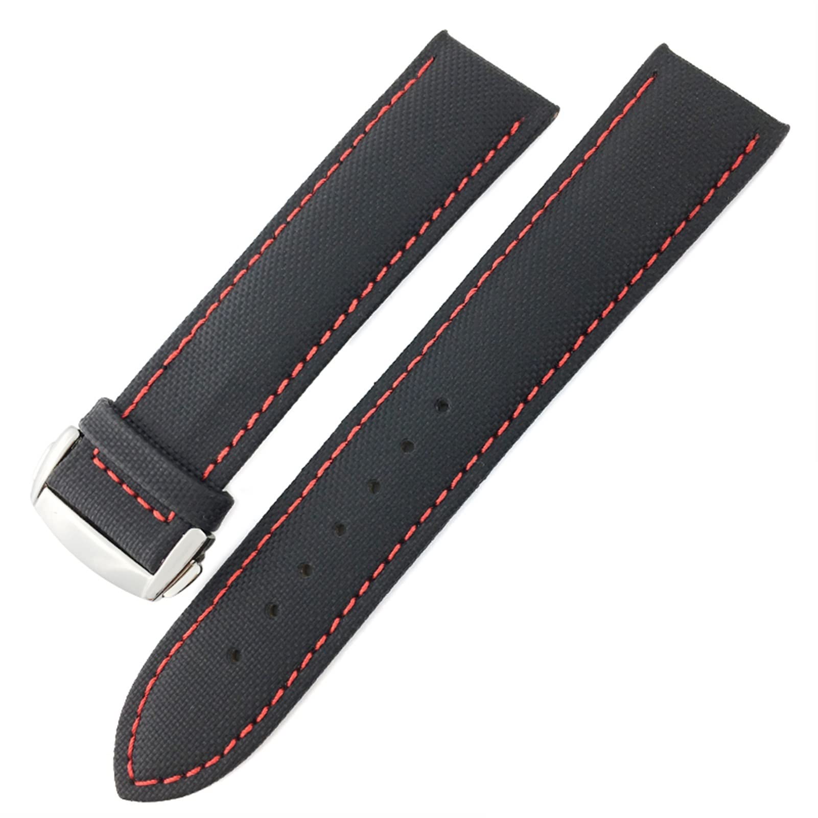 NEYENS Uhrenarmband aus Nylon-Leinen, für Seamaster Diver 300er-Serie, 19 mm, 20 mm, 21 mm, 22 mm, 22mm Rose buckle, Achat