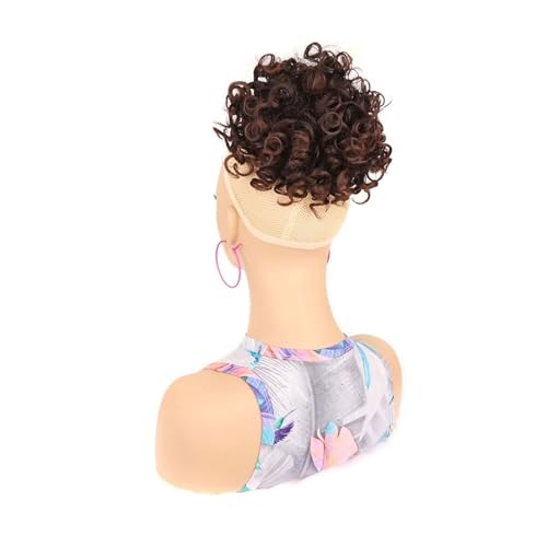 Haarteil Haargummi Haarteil „Messy Bun“ for Frauen, elastischer Kordelzug, locker gewellte, lockige Haarknoten, synthetische Pferdeschwanz-Haarverlängerungen for den täglichen Gebrauch Haarverlängerun