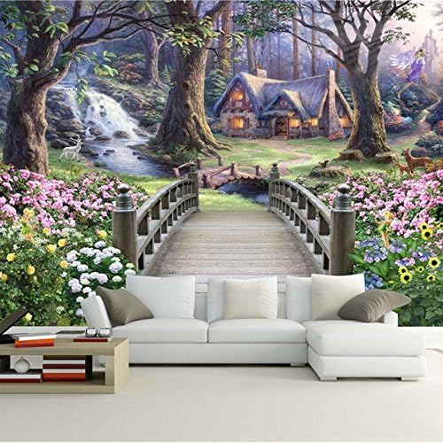 XLMING Fantastische Wunder-Landschaft Küche Esszimmer Arbeitszimmer Wohnzimmer TV Hintergrund Wand 3D Tapete-300cm×210cm