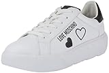 Love Moschino Damen Sneakers, Weiß, 39 EU