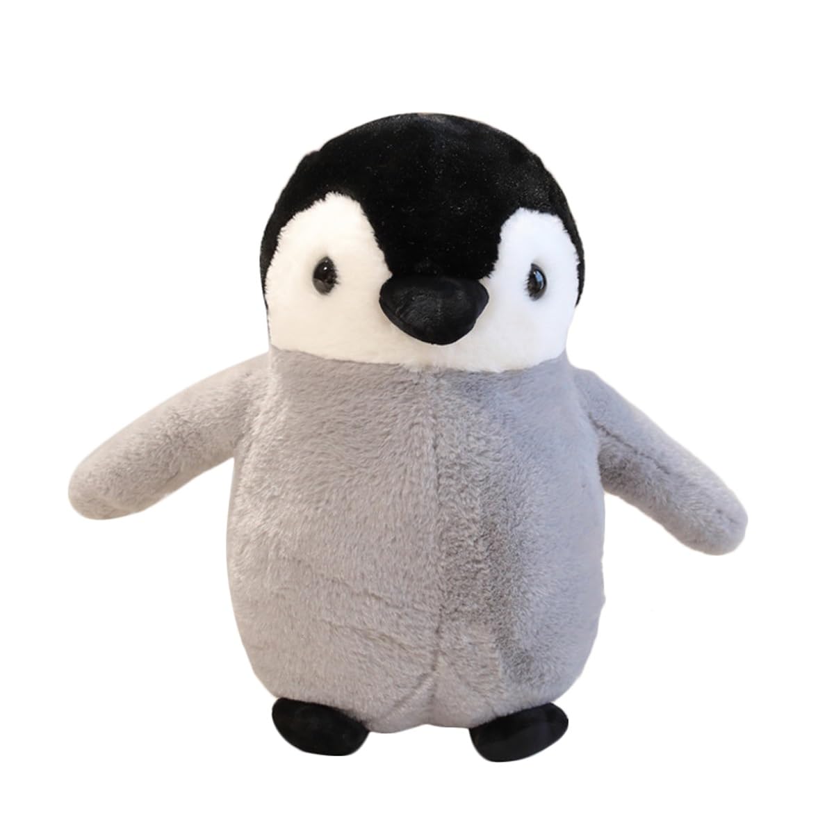 DANAIM Lebensechtes Robben-Plüschtier, Blaue Pinguin-Aquariumtiere, Stofftier-Plüschkissen, Süßes Umarmungsspielzeug for Kinder, Geburtstagsgeschenk(Black,43cm)