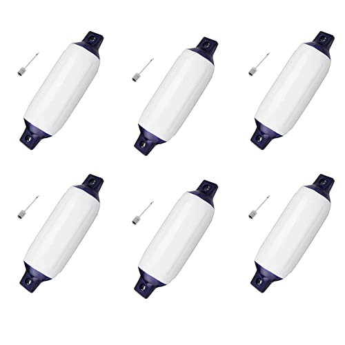 SICOSALT 6X Aufblasbarer Boot Kotflügel PVC Boot Stoßstange Marine Boot Kotflügel für Boot, Segelboot,(6,5 x 23)