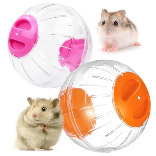 YASYU Hamster-Gymnastikball, Laufball für Hamster, Kleintiere, Käfigzubehör für Chinchilla, Zwerghamster, Ratten, Mäuse, Igel (Ø 12 cm)