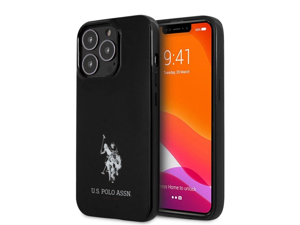 US Polo USHCP13XUMHK hülle für iPhone 13 Pro Max 6,7" schwarz Horses Logo