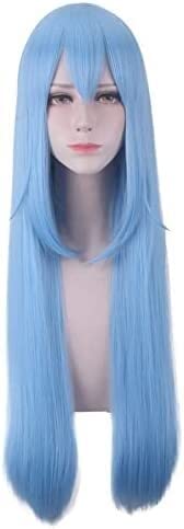 LINLINCD-Wig Anime Cosplay Perücke for Fasching Nachtleben CluI Party Dress Up Perücke Cos Perücke über die Tatsache dass ich als Schleim wiedergeboren wurde Limru Mi Lim Zhu Raihiz