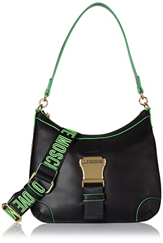 Love Moschino Damen Jc4366pp0fkh100c Umhängetasche, Schwarz, Einheitsgröße