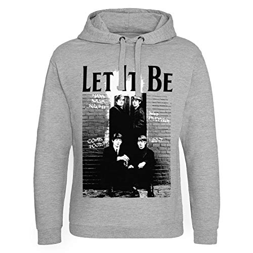 The Beatles Offizielles Lizenzprodukt Let It Be Epic Kapuzenpullover (Heather-Grau), Large