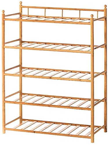 YIHANSS Schuhregal, minimalistisches 4-lagiges Massivholz-Schuhregal für zu Hause, platzsparend (70 x 24 x 83 cm)