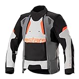 Alpinestars Halo Drystar Motorrad Textiljacke (Black/Grey/Orange,XXL)