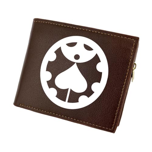 RYNDEX Jo-Jo's Bizar-re Adventu-re Anime Geldbeutel, Schmale Bi-Fold Kleines Portemonnaie, Kunstleder Geldbörse Brieftasche Wallet, für Teenager und Junge Mädchen(Color:Multicolor 3)