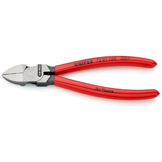 KNIPEX® - Seitenschneider für Kunststoff mit Kunststoff überzogen 160 mm 7201160