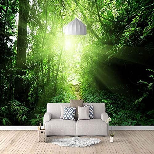 Hölzerne Landschaft Sunny Green 3D Tapeten Wanddekoration Fototapete Sofas Wohnzimmer Wandbild Schlafzimmer-400cm×280cm