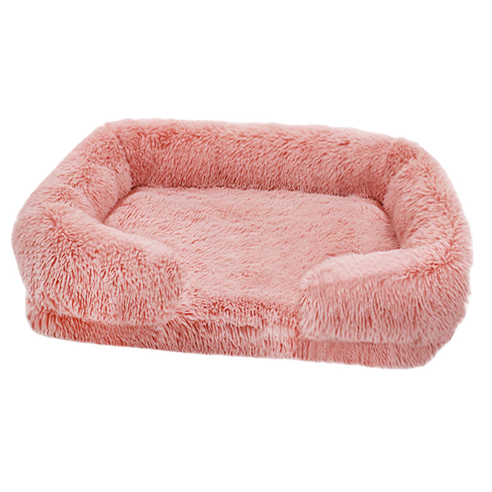 Große Hundebetten, Eier-Baumwoll-Haustiermatratze, Plüsch-Haustier-Hundesofabett mit waschbarem Bezug, orthopädische Couch, Haustierbett, Winter, warmes Katzenbett, Kuschelbett weich, Donut-Hundebett,