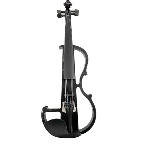 DAYKET Standard Violine 4/4 Erwachsene Professionelle Leistung Ebene Praxis Elektrische Akustik Ahorn(Black)