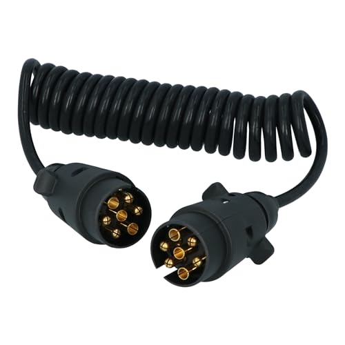 Carpoint Spiral Anhänger Verlängerungskabel 7p>7p Stecker/Stecker