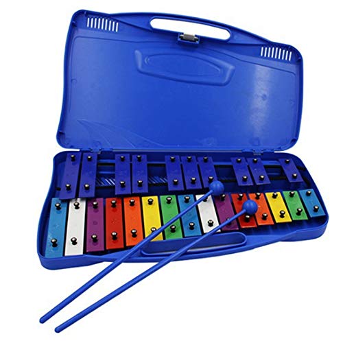 Qhpnunhq Blau 25 Tone Iron Piano, Kinderspielzeug-Musikinstrument, Schlaginstrument, Metallspielklavier