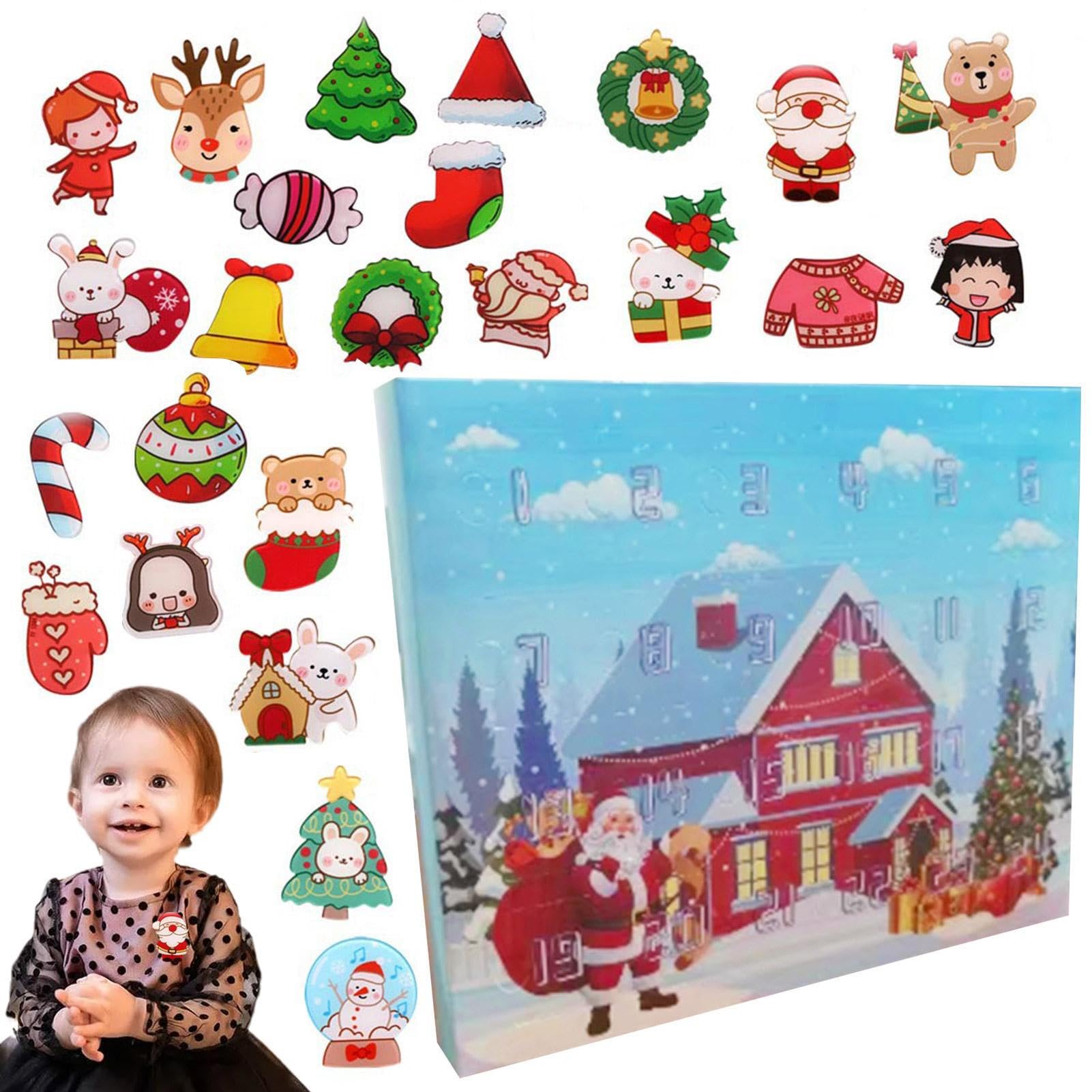 10 Stück Weihnachts-Countdown | Niedlicher Kinder-Adventskalender 2022, 2022, Weihnachts-Countdown-Kalender-Set, Box, Urlaubsdekoration Ukalou