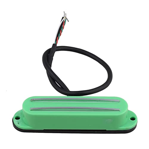 ZENGXUE Black 4 Draht Magnetische Dual Schiene Humbucker Pickup E-Gitarren-Pickup Humbucker Tonabnehmer Set (Color : Green)