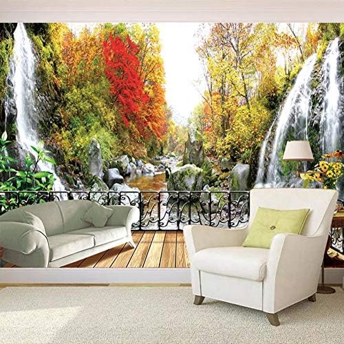 Blick Auf Berge Und Fluss 3D Tapeten Wanddekoration Fototapete Sofas Wohnzimmer Wandbild Schlafzimmer-200cm×140cm