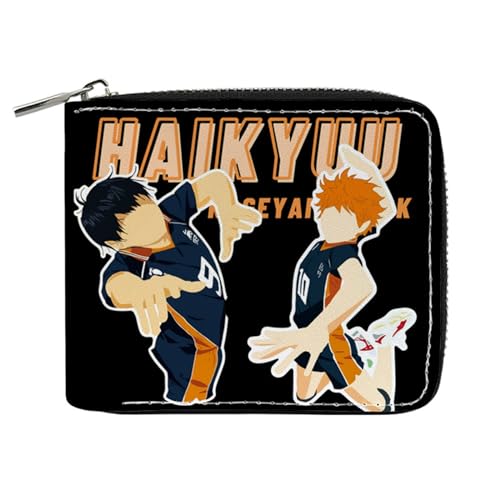 RYNDEX Haiky-uu!! Kinder Geldbeutel Jungs, Süß Spaß Einzigartig Karten Geldbeutel, Scheckkartenetui für Fans Teens Geburtstagsgeschenk(Color:Multicolor 15)