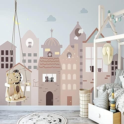 XLMING Elefant Cartoon Tier Ballon Kinderzimmer 3D Tapete Wohnzimmer Sofa Schlafzimmer Esszimmer Home Dekoration Wand-430cm×300cm