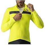 CASTELLI Men's Puro 3 Jersey FZ Sweatshirt, Gelber Fluo/schwarzer Reflex, XL