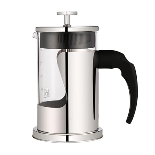 SZYDD Kaffeekanne Maker Edelstahl Kaffeebereiter Kaffeekolben Kaffeepresse 800ml für den Innenbereich