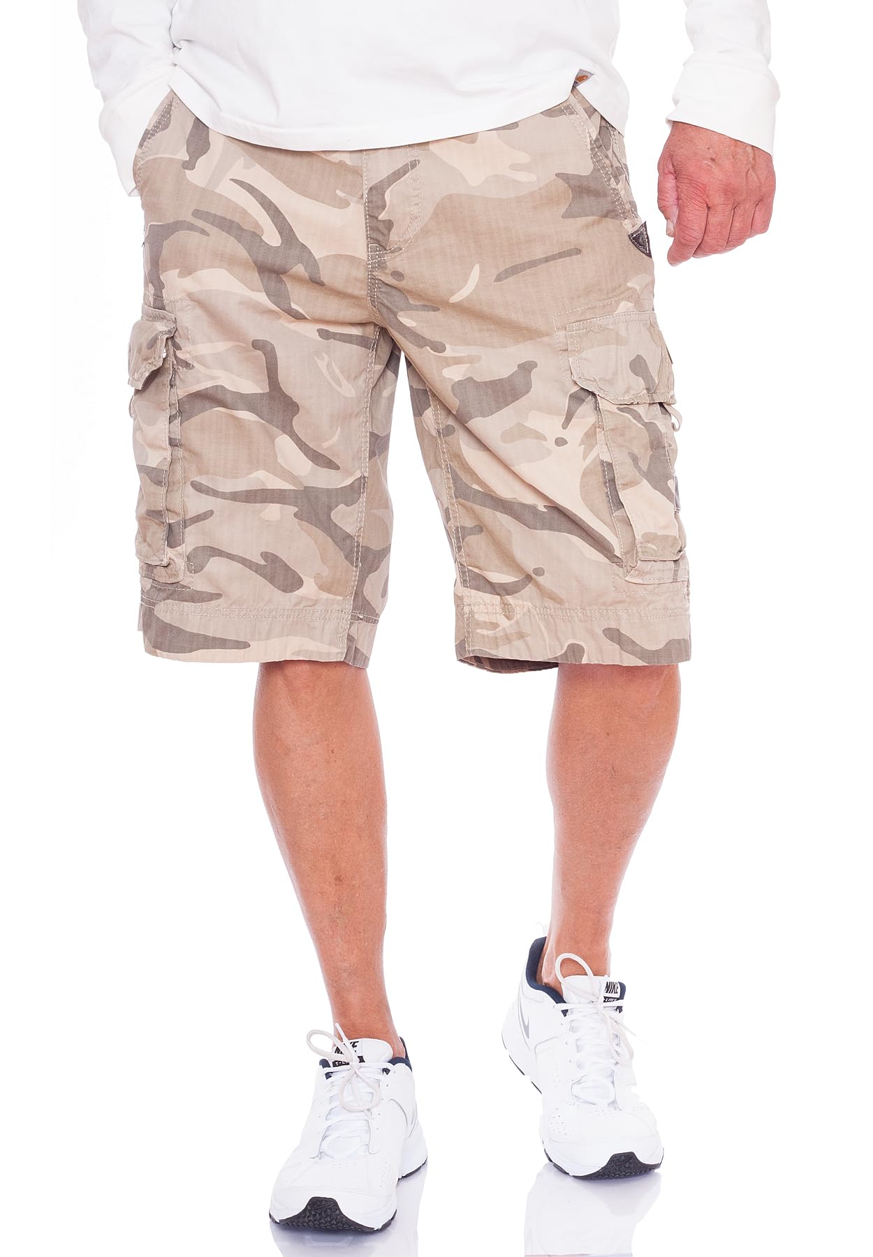 JET LAG Herren Cargo Shorts Take Off 7 Desert Camo, W34