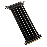 Kolink PCIE 4.0 Riser - PCI Express 4.0 x16 auf x16 Riser-Kabel, 90 Grad - Riser Kabel PCIE x16 4.0 - schwarz - 22cm