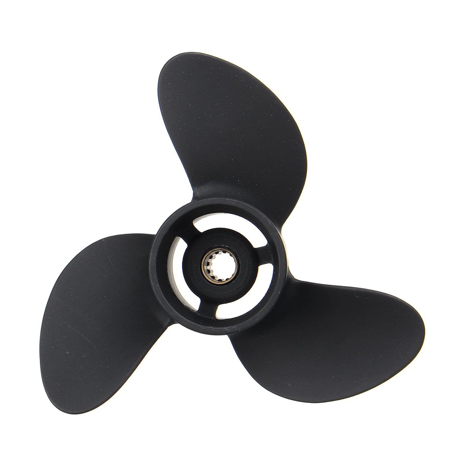 Jodriva 7,8 x 9'' Marine Außenbordpropeller Fot, for Tohatsu, for Nissan 4-6HP 369B645181 / 48-812951A02 Schwarzer Propeller aus Aluminiumlegierung Propeller für Außenbordmotoren