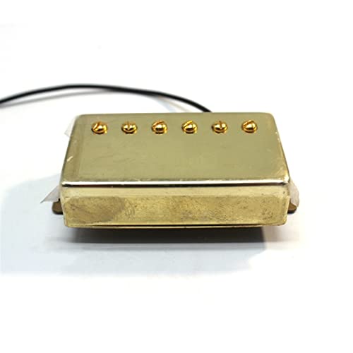 ZENGXUE Pickup E-Gitarre Doppelmagnet Doppel-Spulen-Pickup Musikinstrument-Zubehör Golden Humbucker Tonabnehmer Set (Color : Gold)