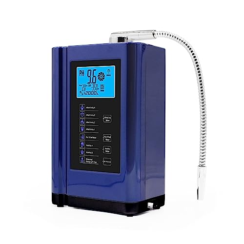 Wasserfiltersystem Alkalischer Wasserionisator, Wasserstoffgenerator, Maschinenreiniger, produziert alkalisches saures Wasser mit einem pH-Wert von 3,5–10,5, Wasserfiltersystem for Zuhause Reiner, fri