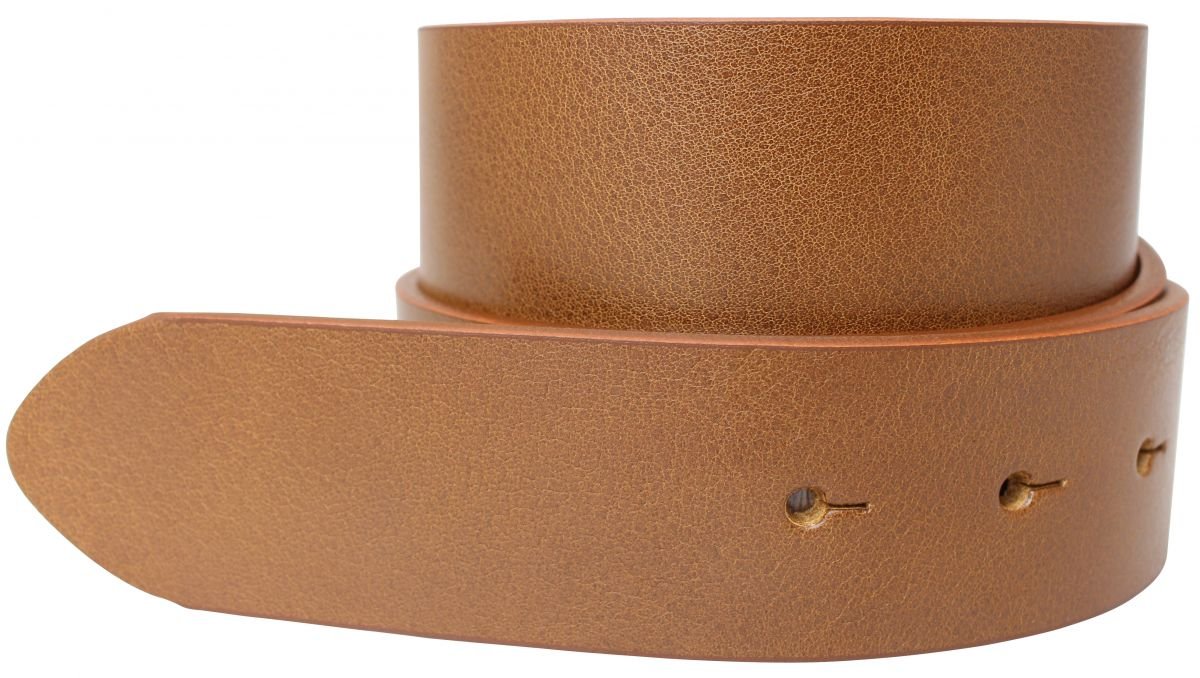 BELTINGER Wechselgürtel aus Vollrindleder mit Druckknöpfen 4 cm | Druckknopf-Gürtel für Damen Herren 40mm | Leder-Gürtel ohne Schnalle 4cm | Tabac 85cm