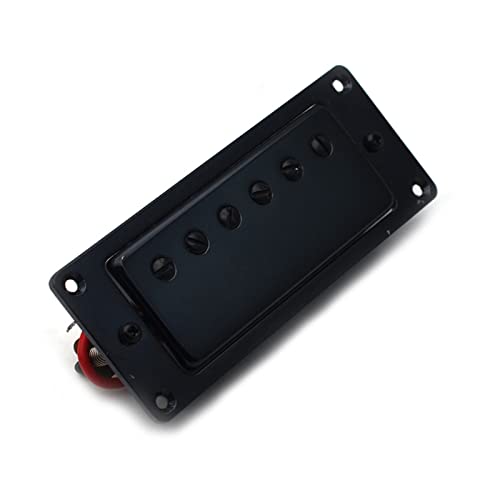 ZENGXUE Mini 6 Loch Electric Guitar Humbucker Pickup Hals & Bridge Pickup Pickup Schwarz Humbucker Tonabnehmer Set (Color : Neck)