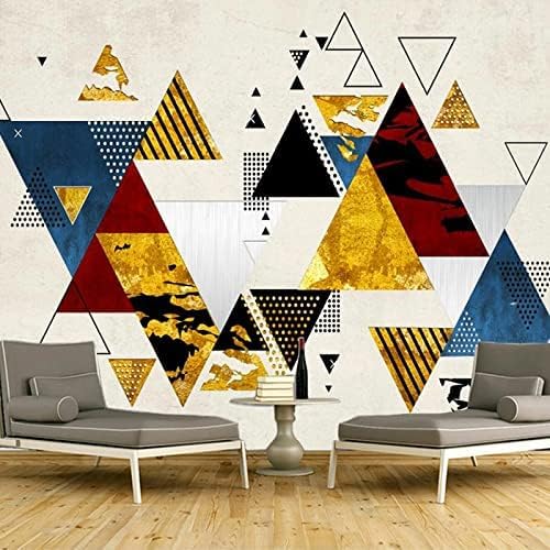 XLMING Abstrakte Dreiecksgeometrien 3D Tapete Home Dekoration Wohnzimmer Sofa Schlafzimmer Tv Hintergrund Wand-430cm×300cm