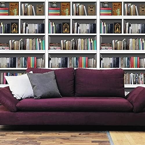 Wände Der Bibliothek 3D Tapeten Wanddekoration Fototapete Sofas Wohnzimmer Wandbild Schlafzimmer-150cm×105cm