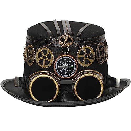 WELLDOER Unisex Industrial Age Cosplay ComicCon Partyzubehör Industrial Age Cap