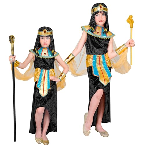 Widmann - Kinderkostüm ägyptische Königin, Kleid, Cleopatra, Pharao, Anubis, Herrscherin, Göttin