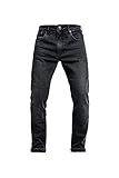 John Doe Pioneer Monolayer XTM Motorrad Jeans Herren mit Protektoren Black 28/30