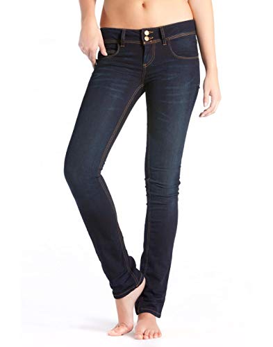 LTB Jeans Damen Straight Leg Jeanshose Gr. 25 W/34 L, Blue - 1747, Onego wash